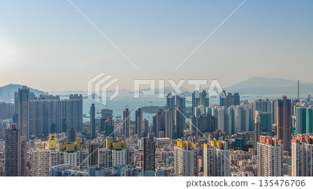 Jan 9 2026 Bustling Streets of Sham Shui Po District in Hong Kong 135476706