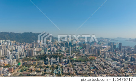 Jan 9 2022 Modern Urban Skyline in East Kowloon District of Hong Kong Jan 9 2022 Modern Urban Skyline in East Kowloon District of Hong Kong 135476717