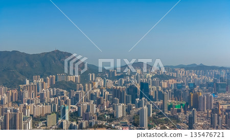 Jan 9 2022 Urban Landscape of Wong Tai Sin District in Hong Kong Jan 9 2022 Urban Landscape of Wong Tai Sin District in Hong Kong 135476721