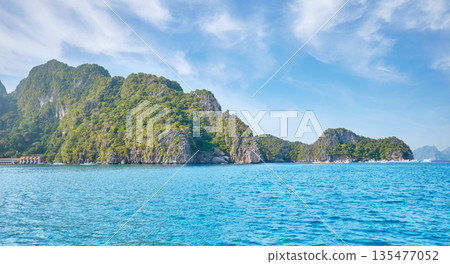 The picturesque landscape of the islands in the Philippines. The picturesque landscape of the islands in the Philippines. 135477052