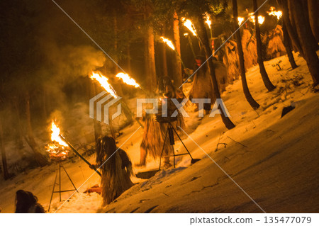 Namahage coming down the mountain, Oga Peninsula, Akita Prefecture Namahage coming down the mountain, Oga Peninsula, Akita Prefecture 135477079