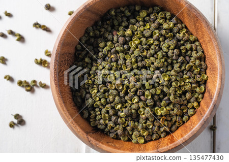 Spices: Sichuan peppercorns 135477430