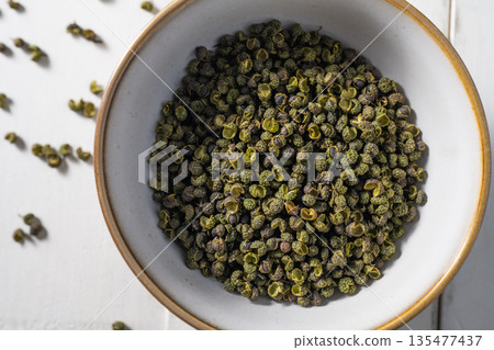 Spices: Sichuan peppercorns 135477437