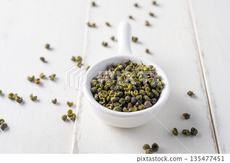 Spices: Sichuan peppercorns 135477451