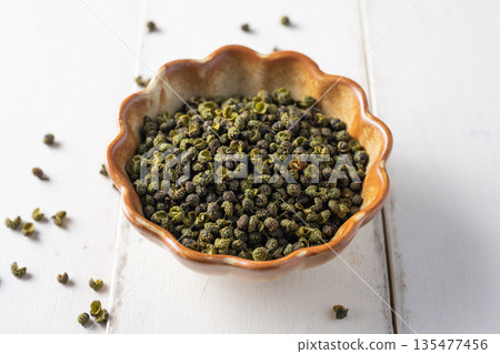 Spices: Sichuan peppercorns 135477456