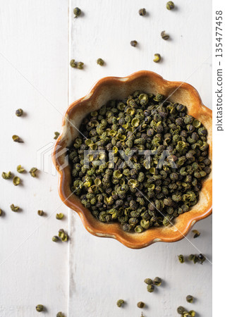Spices: Sichuan peppercorns 135477458