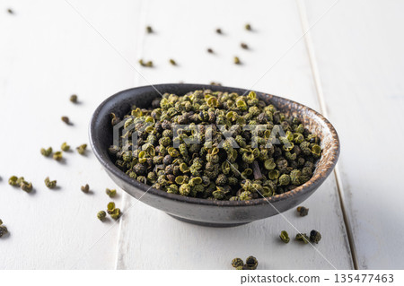 Spices: Sichuan peppercorns 135477463