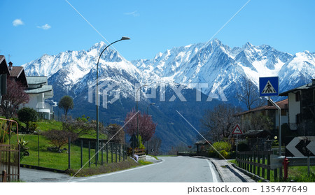 Cortenedolo town, Brescia province, Italy Cortenedolo town, Brescia province, Italy 135477649