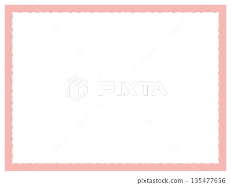 Hand-drawn cute frame/border - square 135477656