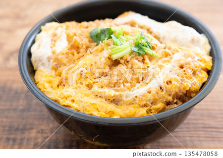 Delicious loin cutlet bowl lunch 135478058