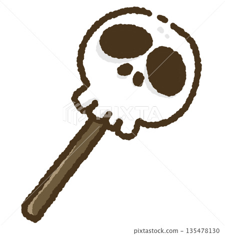 Skull Lollipop Illustration Skull Lollipop Illustration 135478130