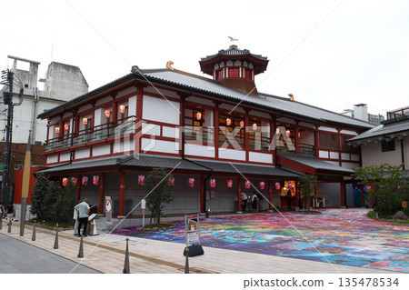 Dogo Onsen Annex at dusk: Asuka no Yusen (Matsuyama City, Ehime Prefecture) 135478534