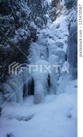 Soy Sauce Barrel Ninotaki Frozen Waterfall Soy Sauce Barrel Ninotaki Frozen Waterfall 135478567