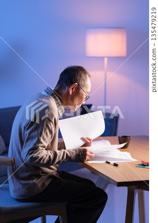 Senior man end-of-life planning Senior man end-of-life planning 135479219