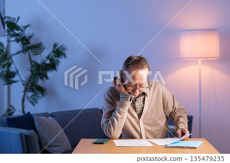 Senior man end-of-life planning Senior man end-of-life planning 135479235