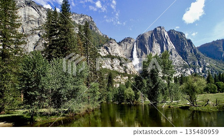 Merced River in Yosemite National Park, USA 135480959