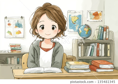 年輕女性重拾學習 | 學習插畫，旨在獲得國家資格證書並提升職業發展 135481345