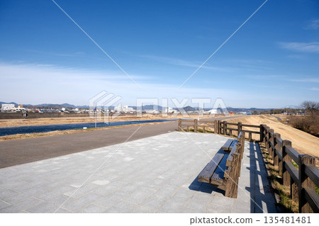 岐阜縣可兒市土田附近的木曾川 2025 年 3 月 14 日 岐阜縣可兒市土田附近的木曾川 2025 年 3 月 14 日 135481481
