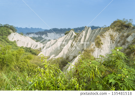 台灣高雄田寮月世界的泥岩山 台灣高雄田寮月世界的泥岩山 135481518