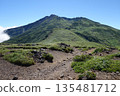 Mount Chokai surrounded by fresh summer greenery 135481712
