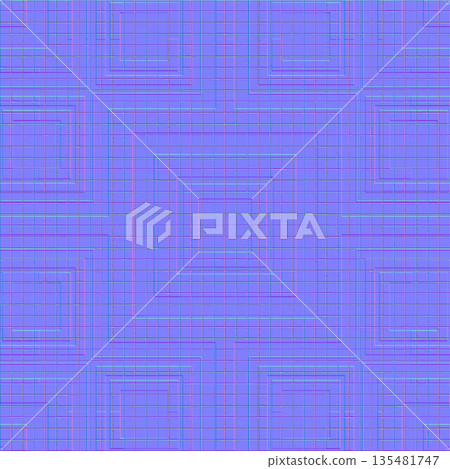 Concentric Square Tile Normal Map Pattern 135481747