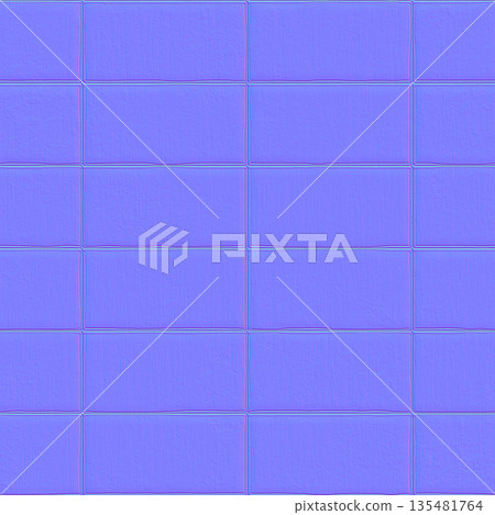 Clean Rectangular Block Wall Normal Map Clean Rectangular Block Wall Normal Map 135481764