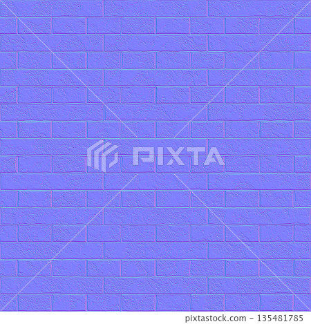 Long Thin Brick Wall Normal Map for Modern 3D Facades Long Thin Brick Wall Normal Map for Modern 3D Facades 135481785