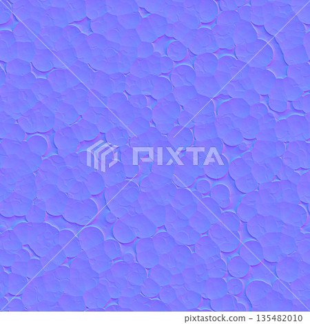 Clustered Bubbly Organic Surface Normal Map for 3D Design 135482010
