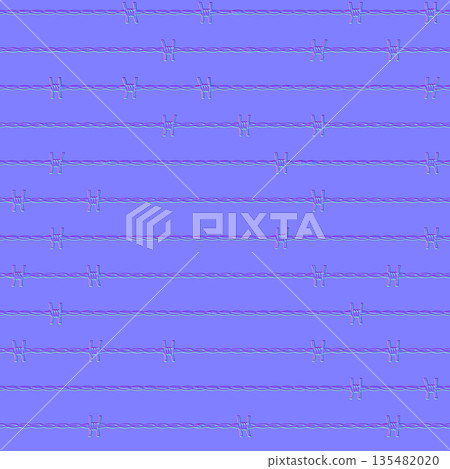Barbed Wire Strand Pattern Normal Map for Industrial 3D Barbed Wire Strand Pattern Normal Map for Industrial 3D 135482020