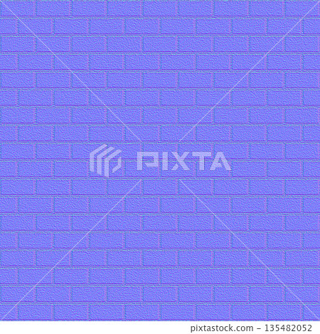 Medium Brick Pattern Normal Map for 3D Design and Gaming 135482052