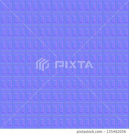 Vertical Rectangular Tile Normal Map Grid for 3D Materials Vertical Rectangular Tile Normal Map Grid for 3D Materials 135482056