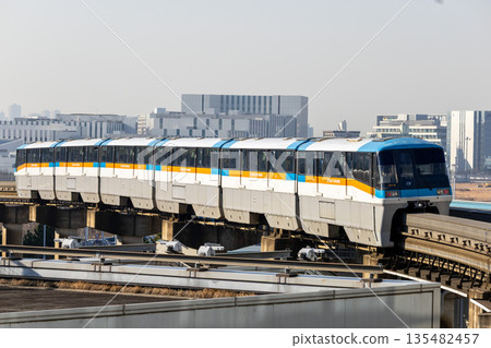 Tokyo Monorail bound for Haneda Airport Tokyo Monorail bound for Haneda Airport 135482457