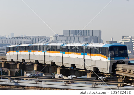 Tokyo Monorail bound for Haneda Airport Tokyo Monorail bound for Haneda Airport 135482458
