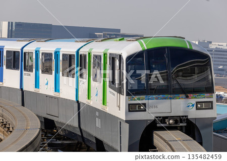 Tokyo Monorail bound for Haneda Airport Tokyo Monorail bound for Haneda Airport 135482459