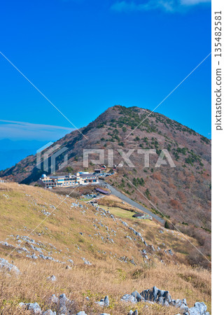 The Shikoku Mountains as seen from the Shikoku Karst The Shikoku Mountains as seen from the Shikoku Karst 135482581