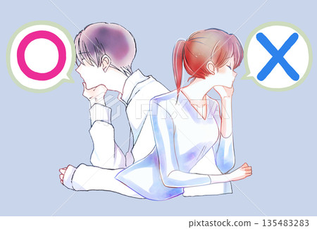 男女擦肩而過——是或否 男女擦肩而過——是或否 135483283