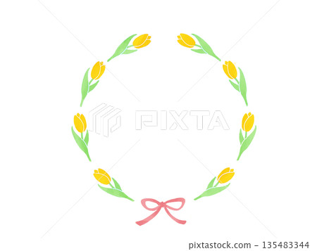 黃色鬱金香花環 黃色鬱金香花環 135483344