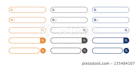 Search bar illustration set Search bar illustration set Search bar illustration set Search bar illustration set 135484107