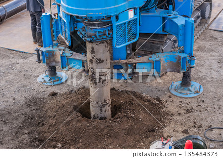 Steel pipe rotary press-in machine for foundation pile construction 135484373
