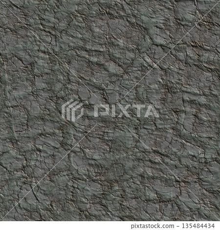 Dark natural cracked stone texture. Seamless pattern 135484434