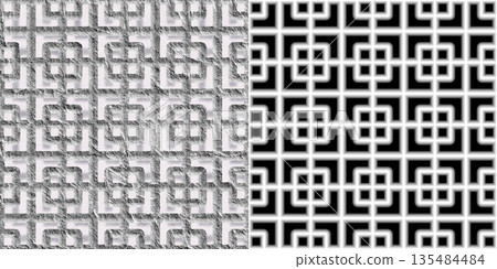 Seamless texture of metal wire fence. Steel background via an alpha channel. 135484484