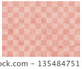櫻花色的方格圖案，靈感來自日本紙張的紋理。柔和的背景材質。 135484751