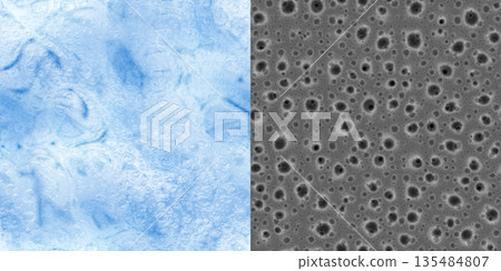 Seamless pattern of beer bubble foam on glass surface. Via an alpha channel of liquor drinks. Seamless pattern of beer bubble foam on glass surface. Via an alpha channel of liquor drinks. 135484807
