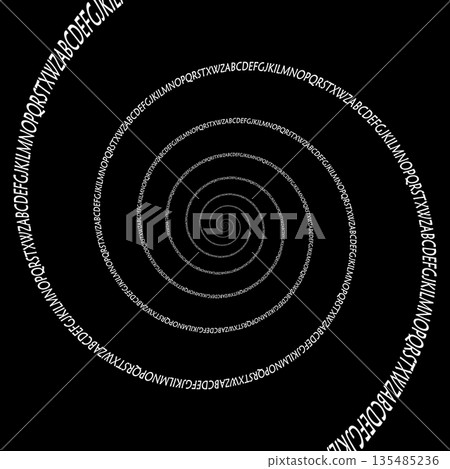 Digital data array, spiral of numbers, seamless math pattern Digital data array, spiral of numbers, seamless math pattern 135485236