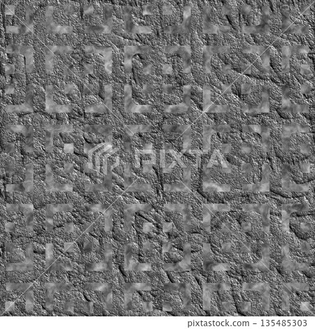 Seamless concrete gray wall texture.  Hi-res texture. 135485303