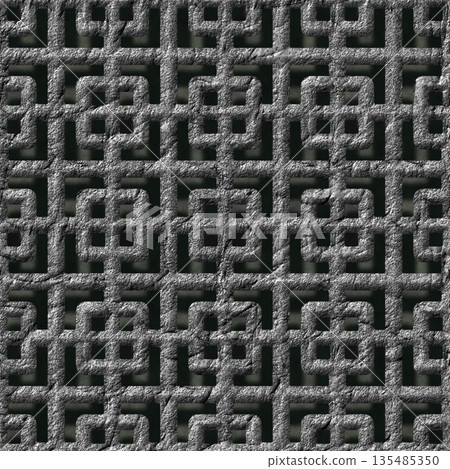 Seamless texture of metal wire fence. Hi-res texture. 135485350