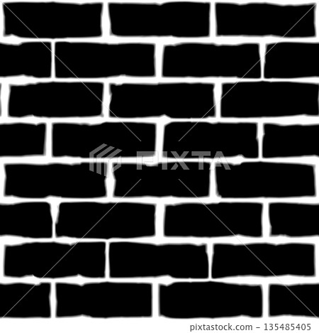 Seamless pattern of clay brick wall. Hi-res texture. Seamless pattern of clay brick wall. Hi-res texture. 135485405