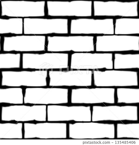 Seamless pattern of clay brick wall. Hi-res texture. Seamless pattern of clay brick wall. Hi-res texture. 135485406