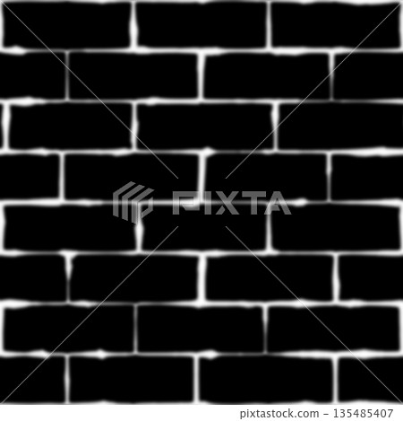 Seamless pattern of clay brick wall. Hi-res texture. 135485407