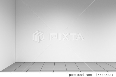 empty room, interior visualization, 3D illustration empty room, interior visualization, 3D illustration 135486284